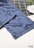 Pijama bohemio, conjunto de pijama de satén Clementine en azul y verde